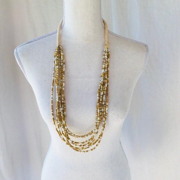 Multi strand Beaded Necklace - Picture 1 of 3